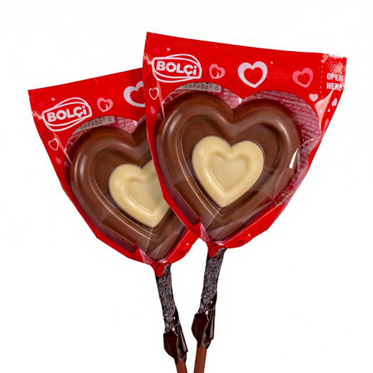 Bolçi Kalp Lolipop Çikolata 24 Gr
